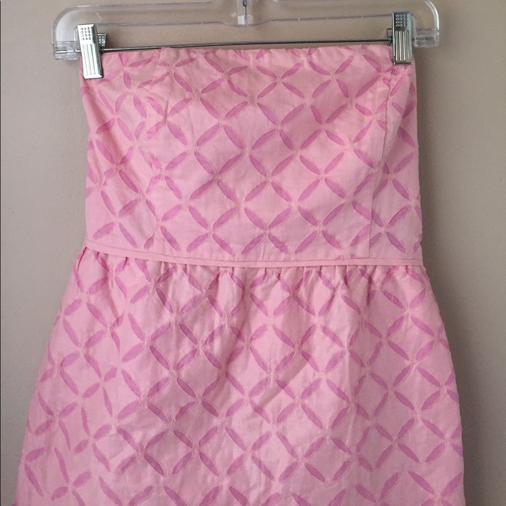 JCrew Lite Pink Eyelet Dress Sz 0